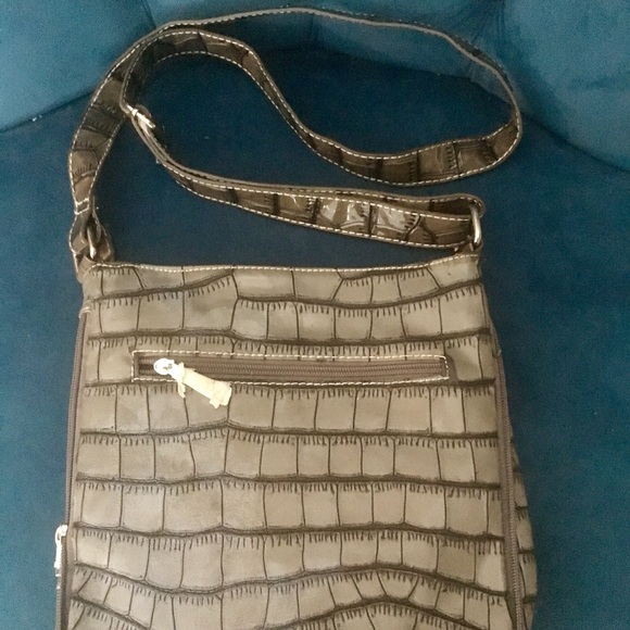 Grey Crossbody Bag with Jewels - Picture 2 of 2